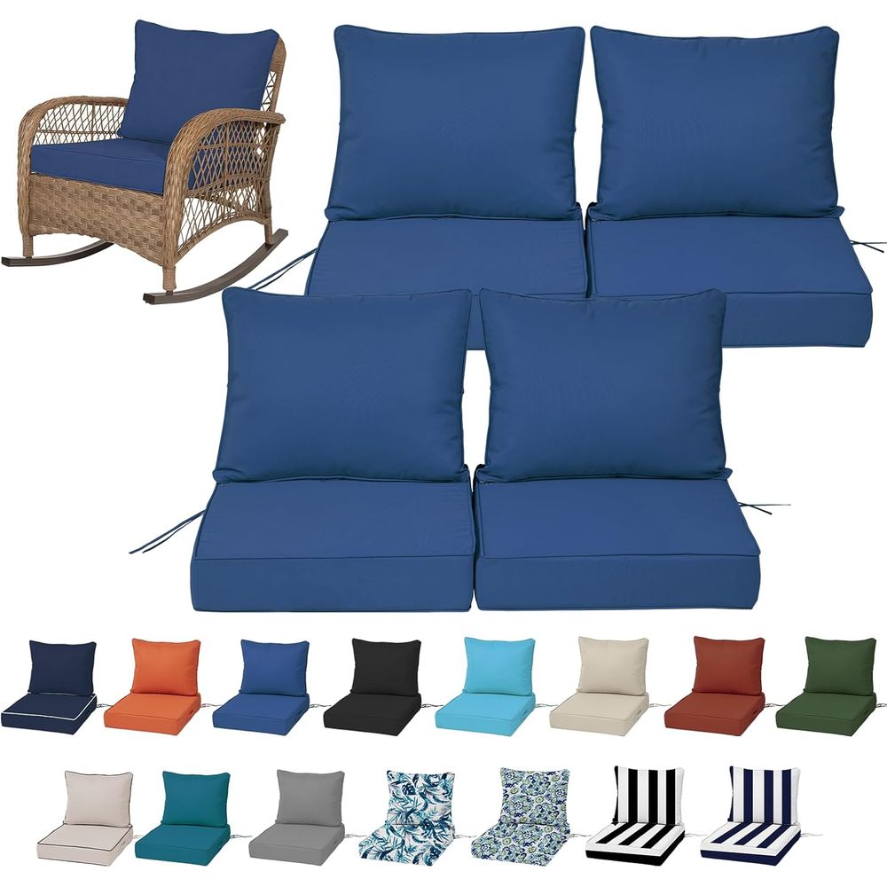 Outdoor Furniture Patio - Set 4 Bantalan Kursi Dalam Ruangan