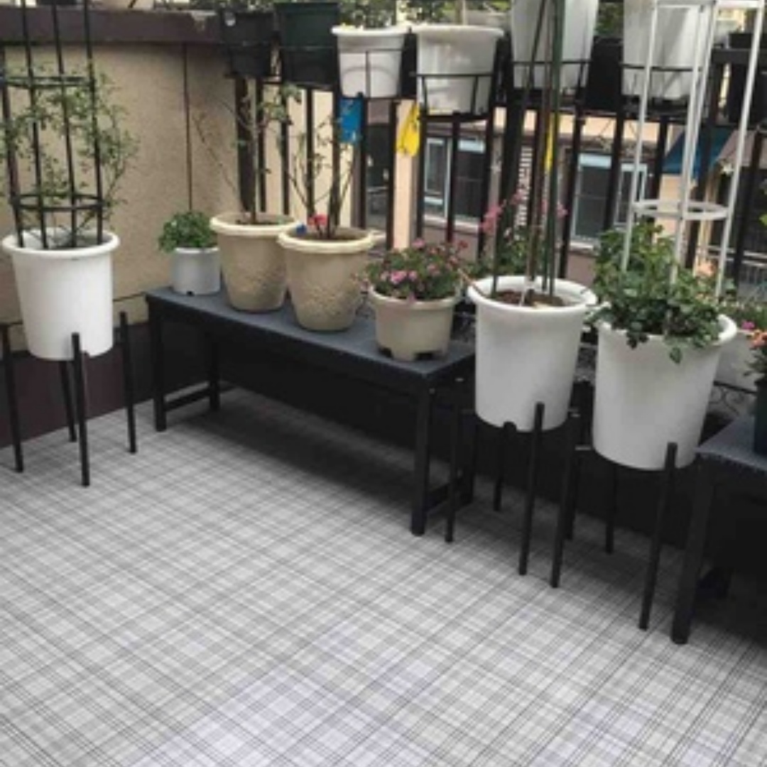 Outdoor Furniture Iron - Dudukan tanaman furnitur luar ruangan 40CM,