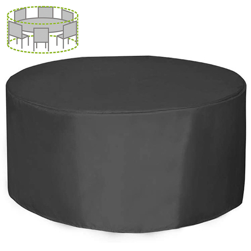 Outdoor Furniture Table - 12 Ukuran Penutup Furnitur Bulat 210D