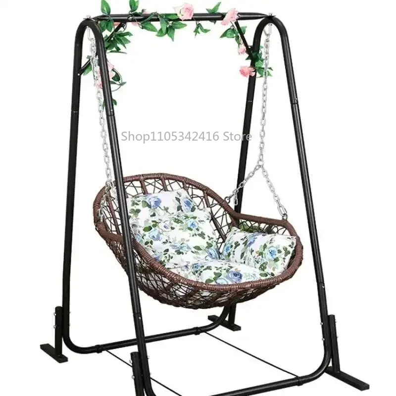 Outdoor Furniture Rocking Chair - Kursi Gantung Rotan Tunggal untuk Anak,