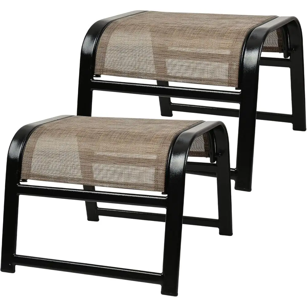 Outdoor Furniture Iron - Set Ottoman Teras, Furnitur Anyaman Besi