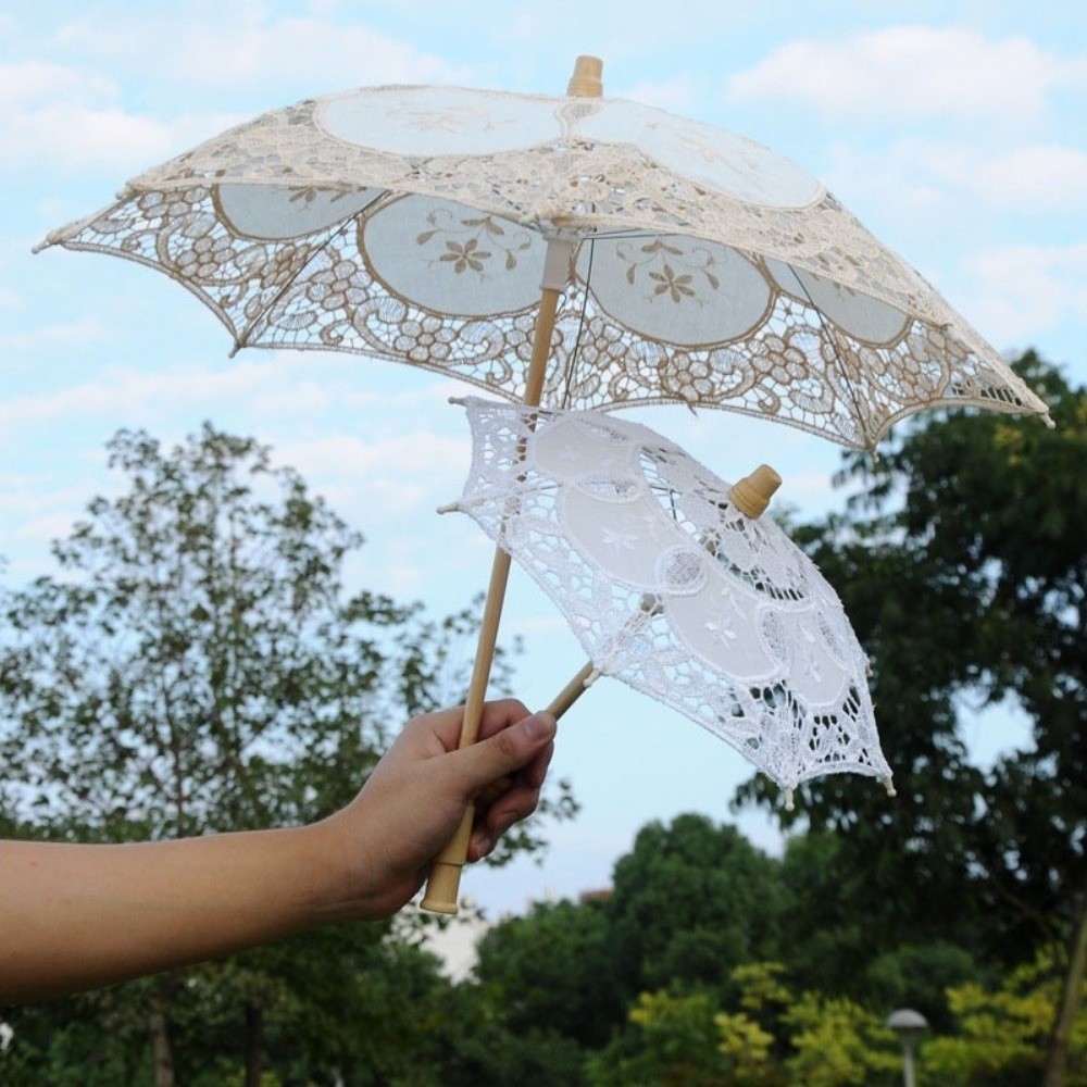 Parasol Umbrella Large - Payung Parasol Renda Besar Vintage Bordir