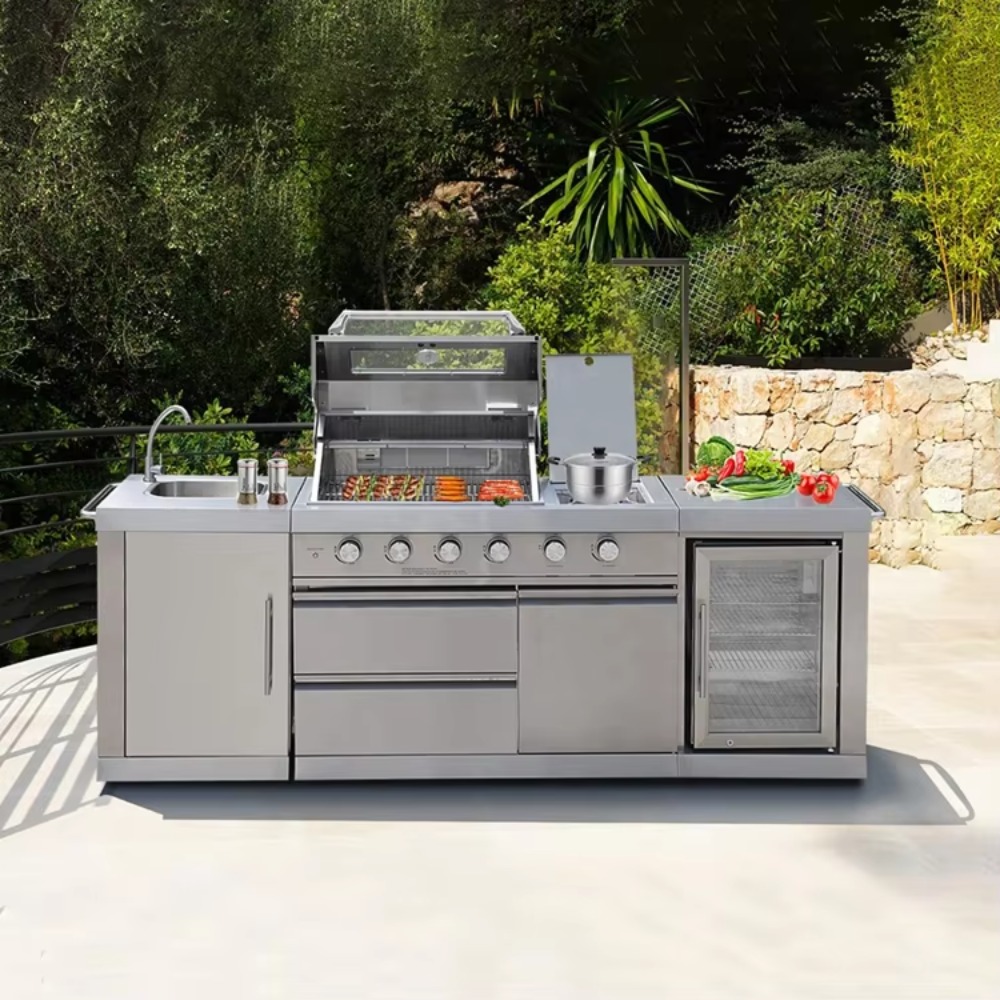 Outdoor Furniture Manufacturer - Dapur Luar Ruangan dengan Atap Pelindung,