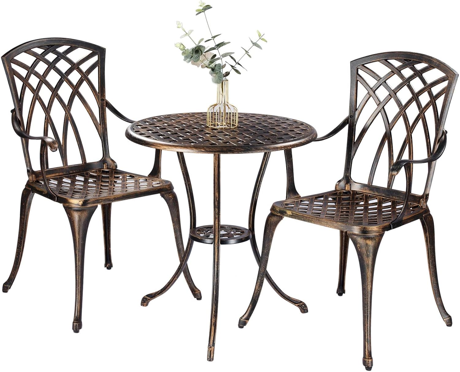 Outdoor Furniture Table - Set bistro luar ruangan 3 bagian