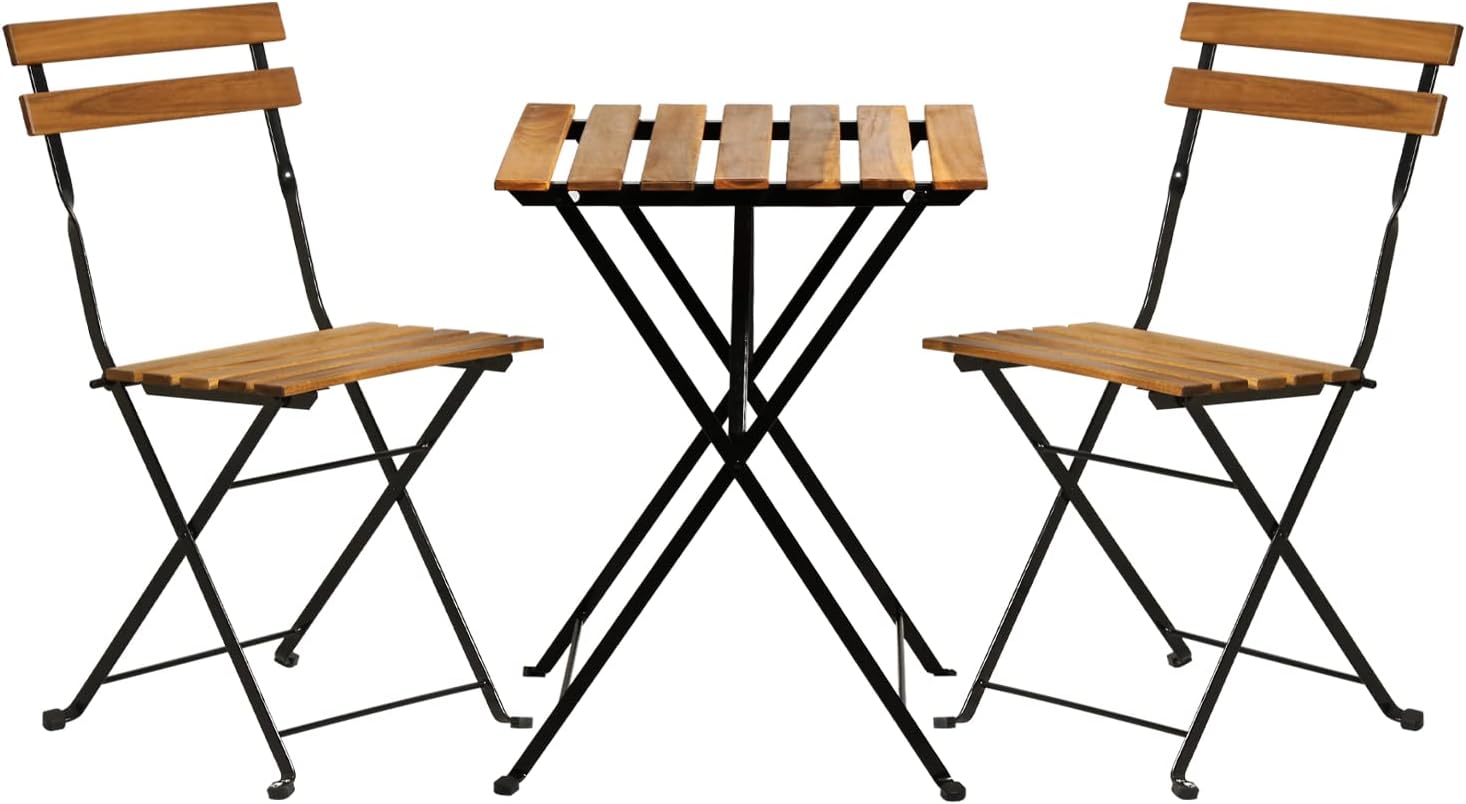 Outdoor Furniture Table - Set bistro teras lipat 3 bagian
