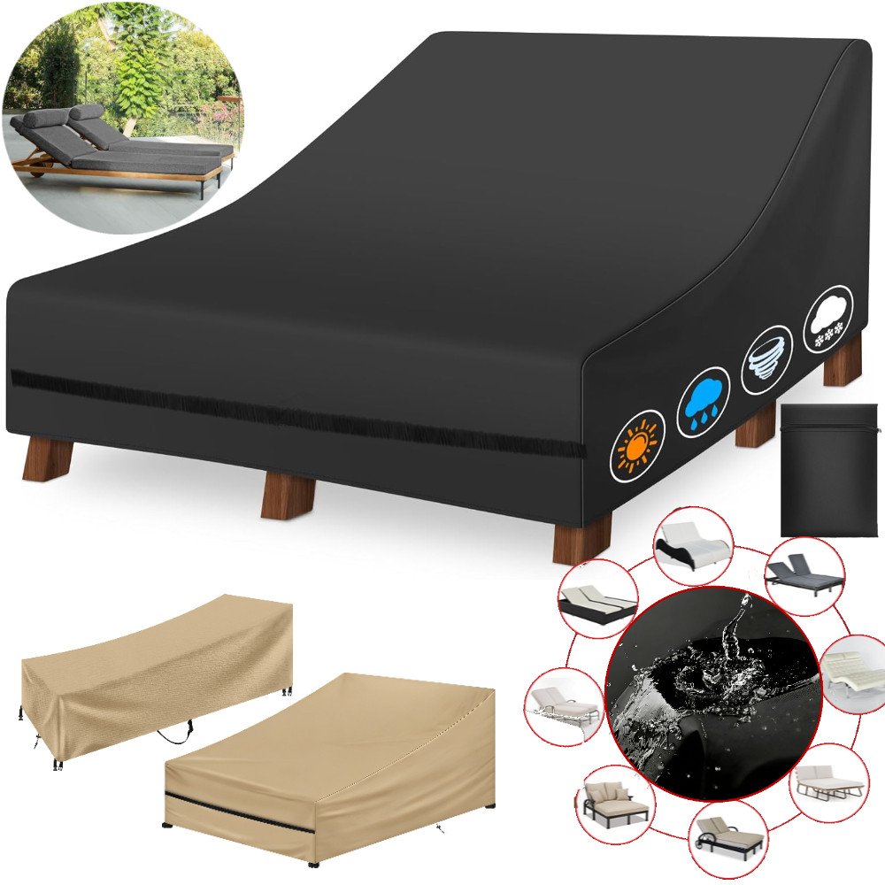 Outdoor Furniture Manufacturer - Penutup Kursi Santai Teras Lebar Ganda/Tunggal