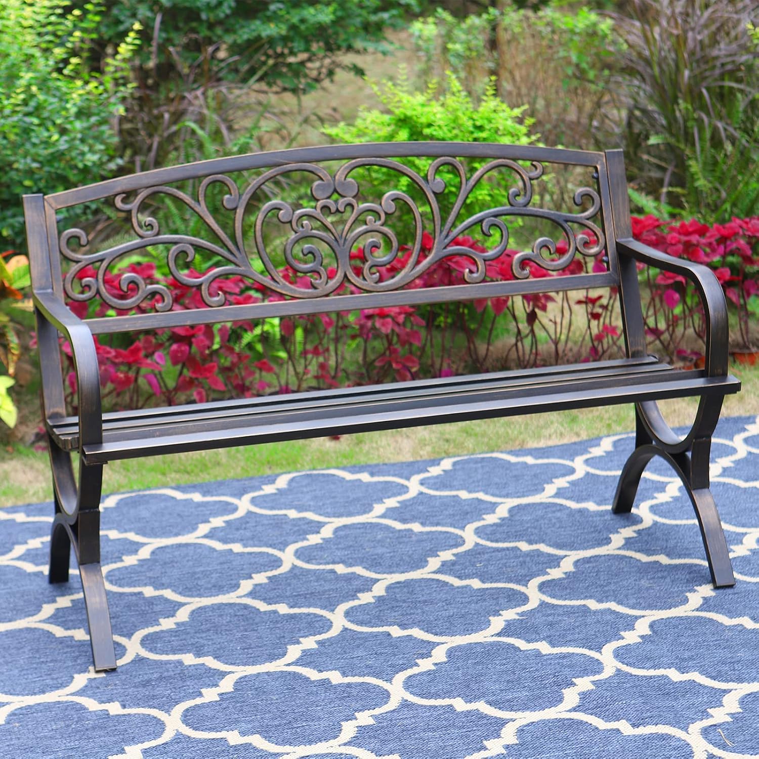 Outdoor Furniture Iron - Kursi Taman Luar Ruangan 50 Inci