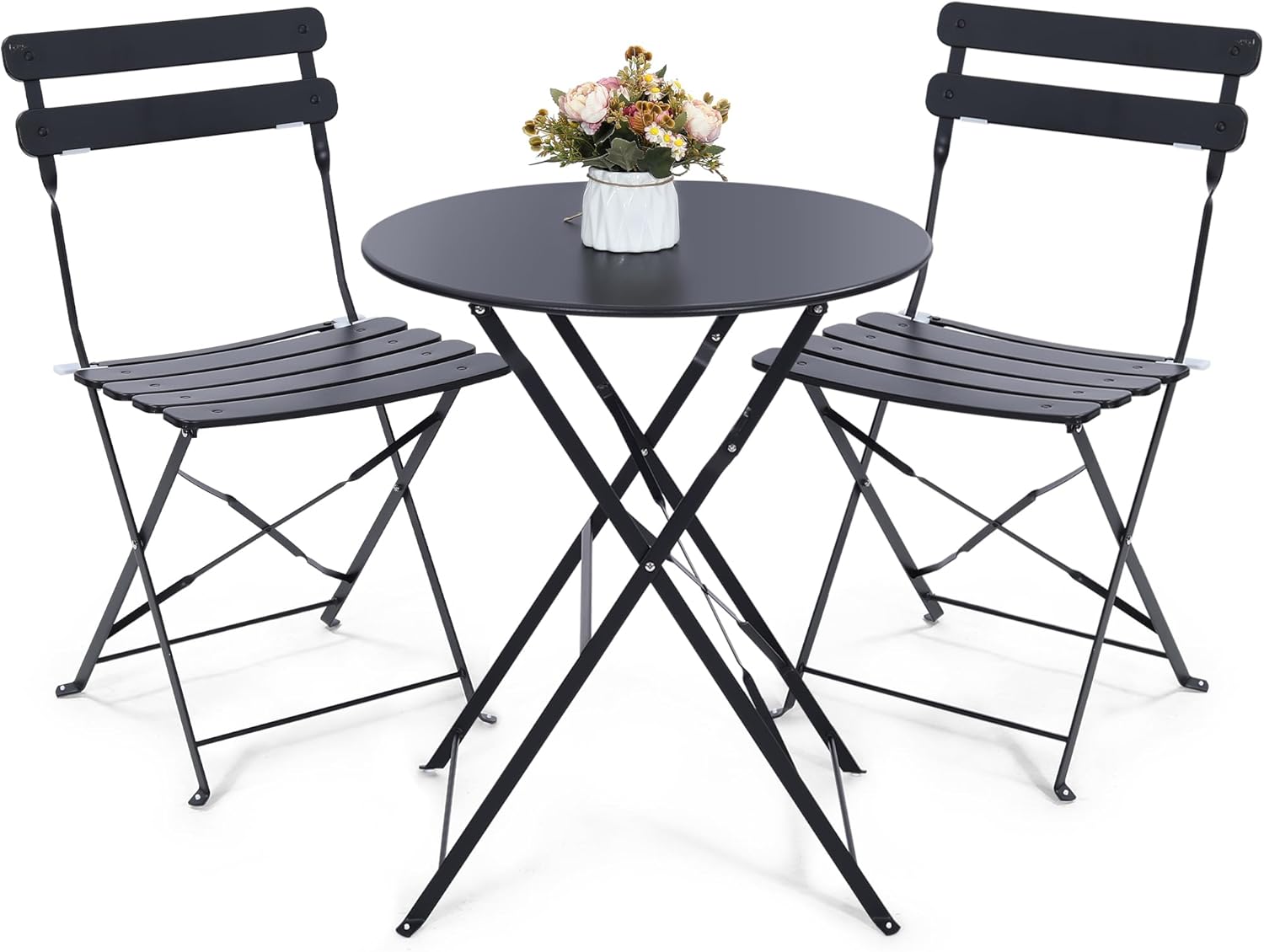 Outdoor Furniture Table - Set bistro luar ruangan lipat 3