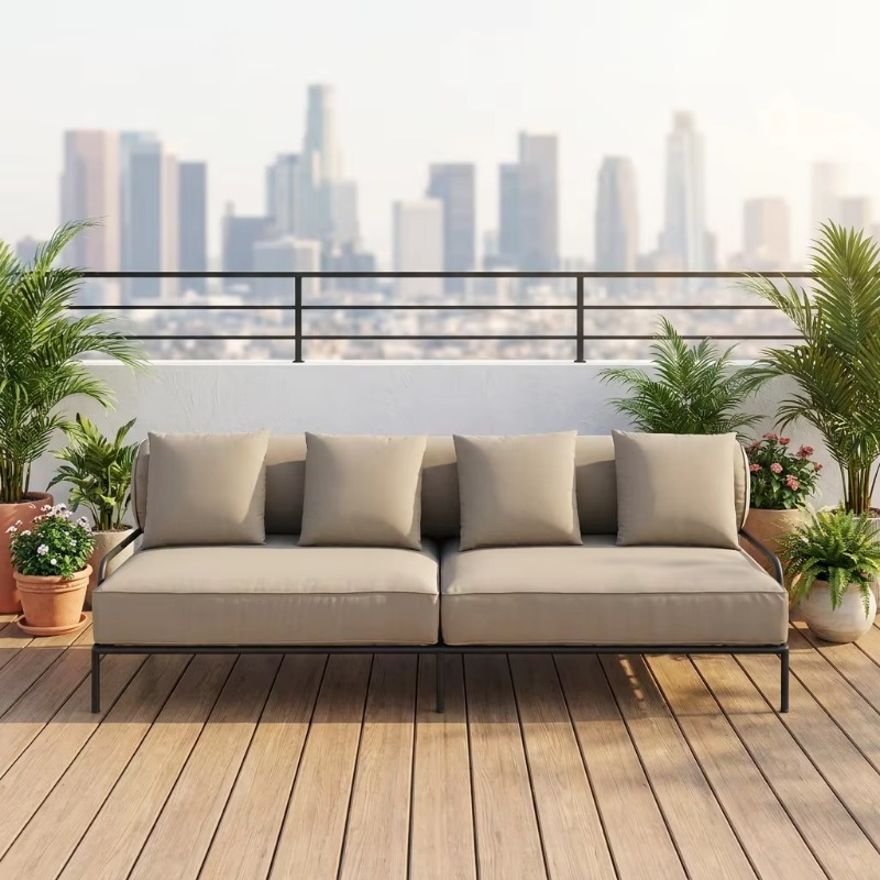 Outdoor Furniture Quick Dry - Sofa luar ruangan dari baja tahan