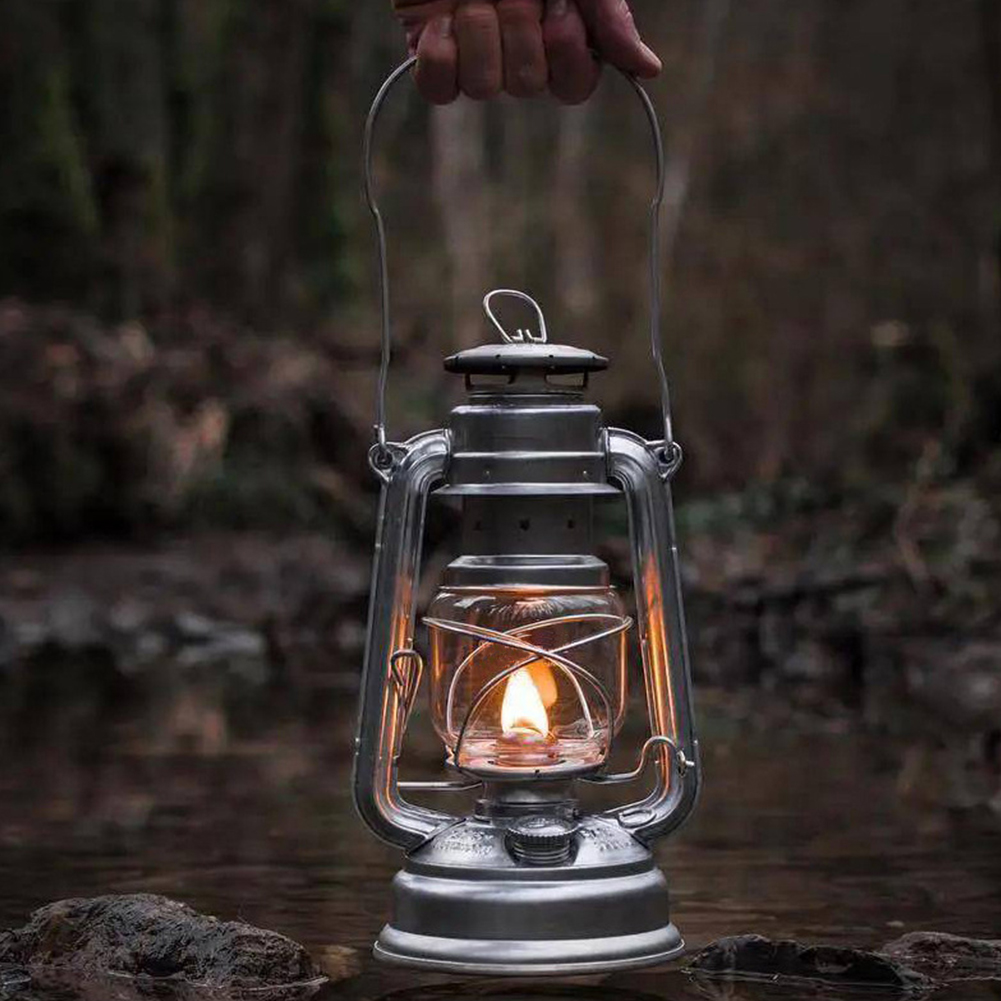 Outdoor Furniture Iron - Lampu berkemah minyak tanah portabel, lampu
