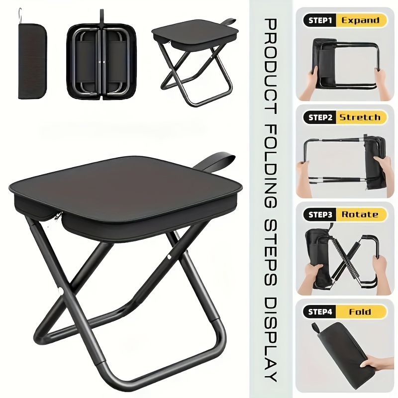 Outdoor Furniture Rocking Chair - Kursi Lipat Portabel Ringan untuk Berkemah,