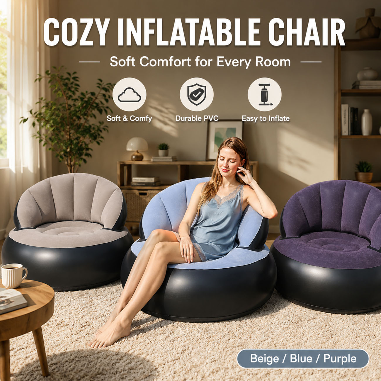 Outdoor Furniture Philippines - Kursi Tiup untuk Dewasa, Kursi Santai