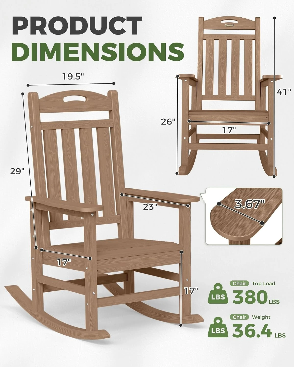 Set Kursi Goyang Luar Ruangan  - Outdoor Furniture Rocking Chair ulasan dan harga