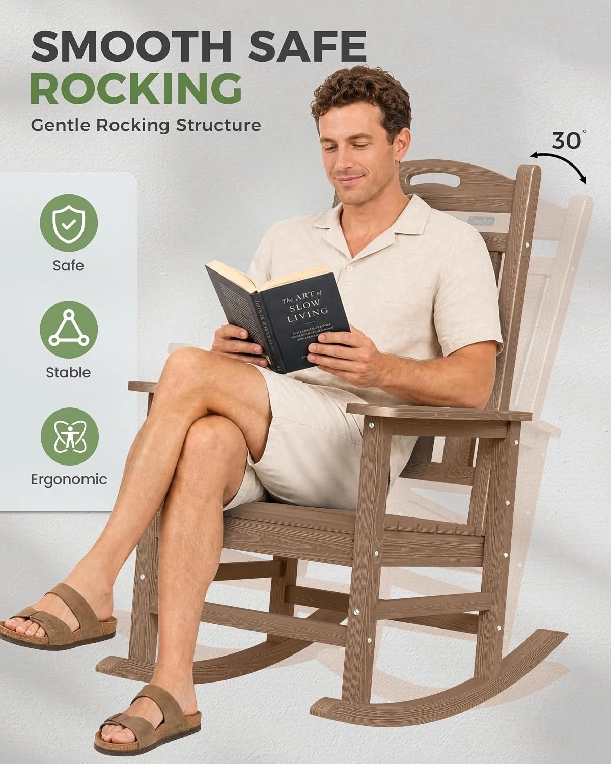 Set Kursi Goyang Luar Ruangan  - Outdoor Furniture Rocking Chair ulasan dan harga