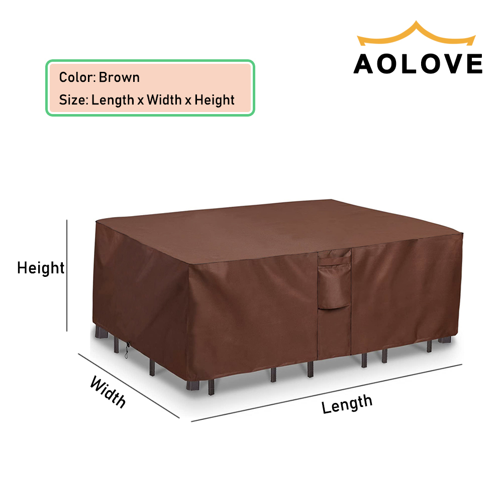 Cokelat 420D Tugas Berat Luar  - Outdoor Furniture Manufacturer ulasan dan harga