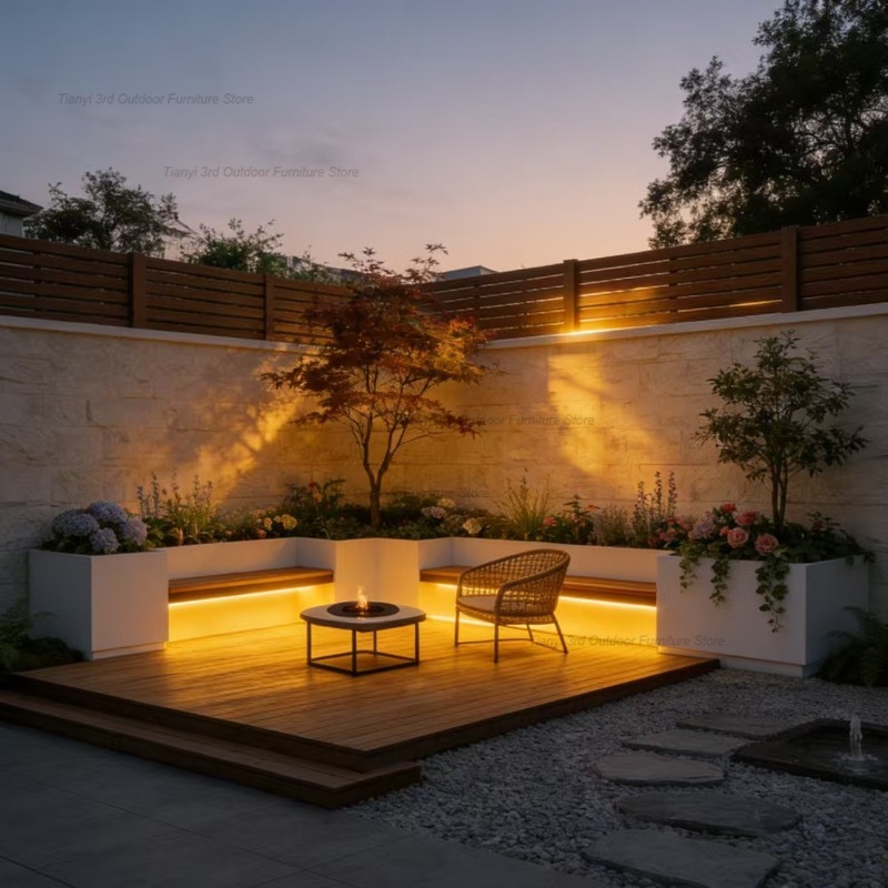 Tempat Duduk Pot Tanaman Seni  - Outdoor Furniture Iron ulasan dan harga
