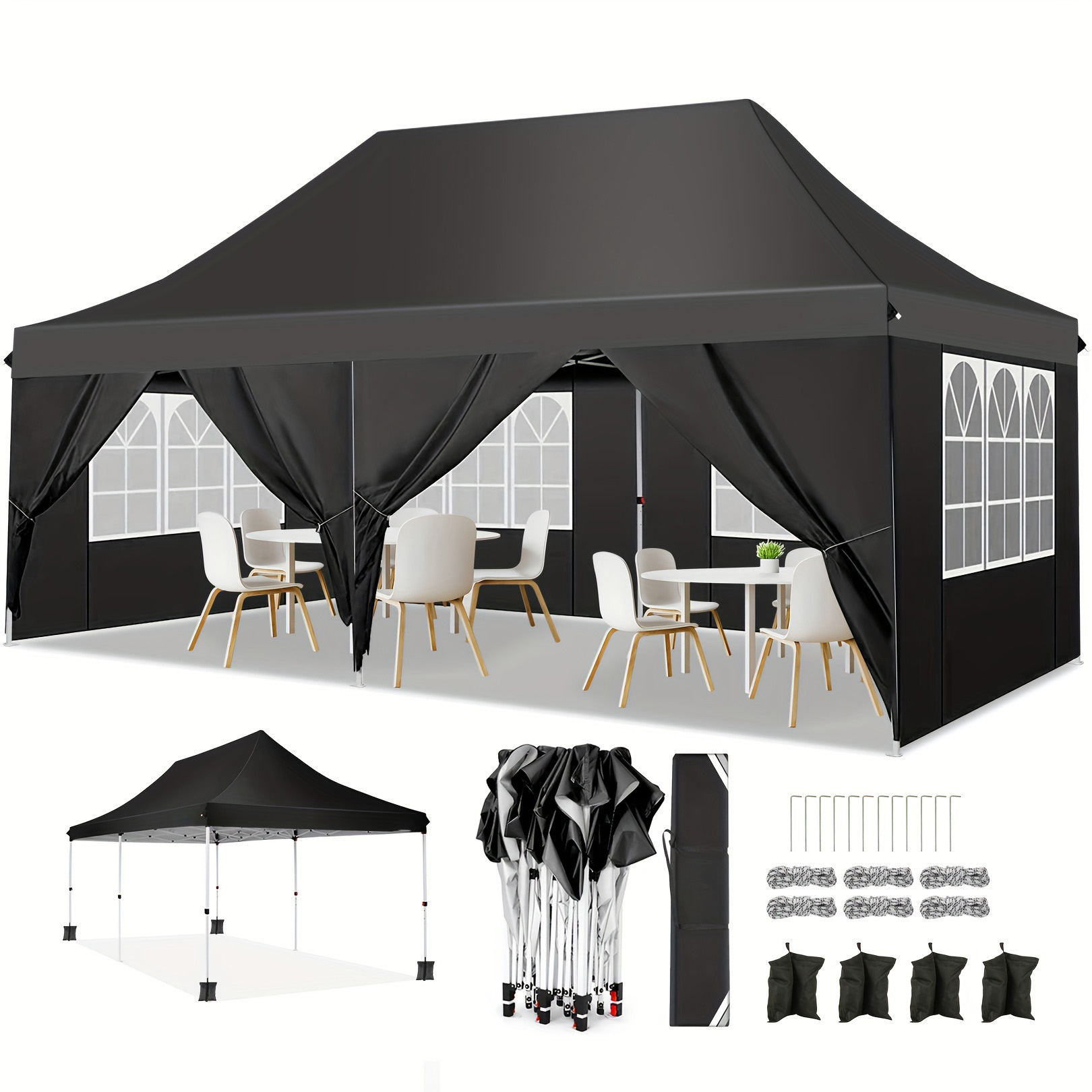 Tenda Pesta Pop Up 10x20FT, Ta - Gazebo Pop Up ulasan dan harga