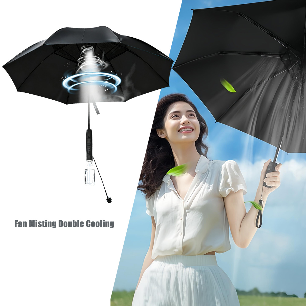 Payung Pendingin USB Rechargea - Parasol Umbrella Large ulasan dan harga