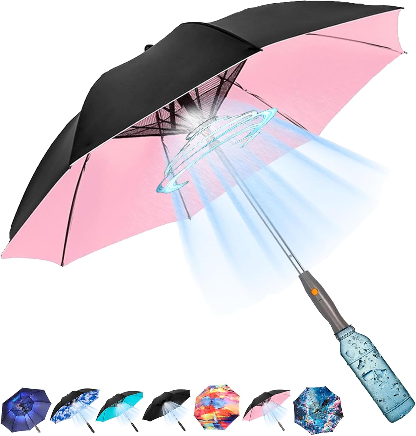 Payung Pendingin USB Rechargea - Parasol Umbrella Large ulasan dan harga