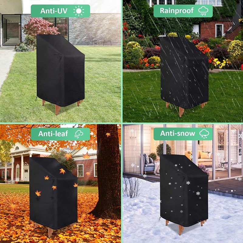 1/2/PCS Penutup Kursi Tumpuk A - Outdoor Furniture With Covers ulasan dan harga