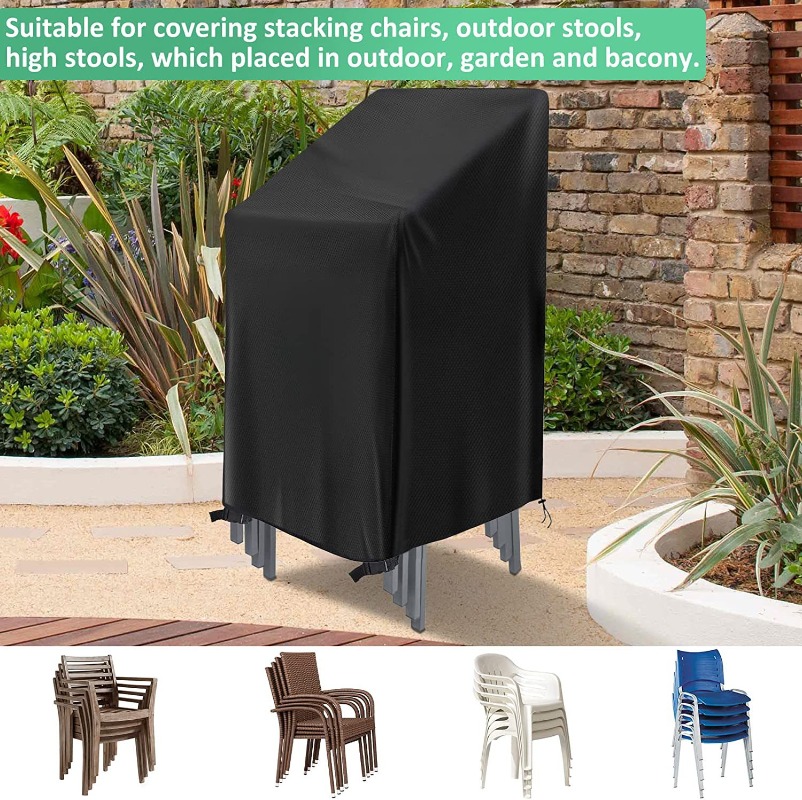 1/2/PCS Penutup Kursi Tumpuk A - Outdoor Furniture With Covers ulasan dan harga