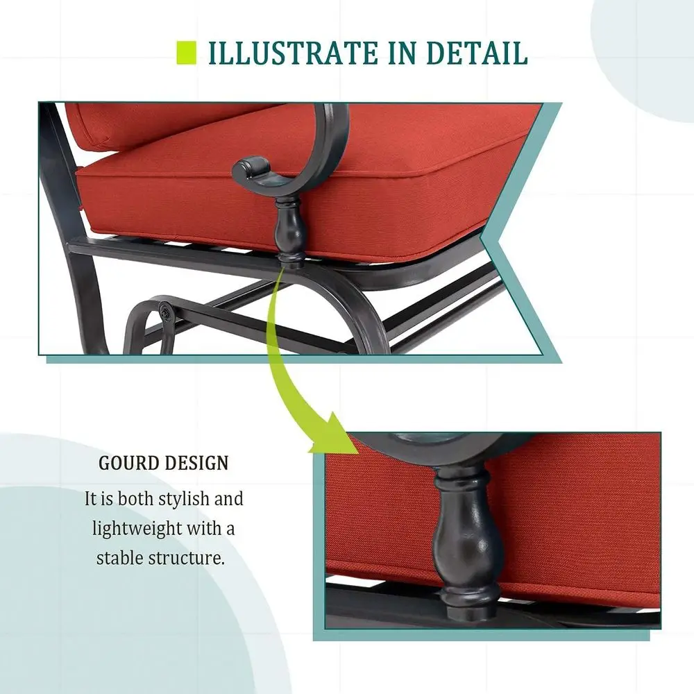 Set Furnitur Teras Besi Tempa  - Outdoor Furniture Loveseat ulasan dan harga
