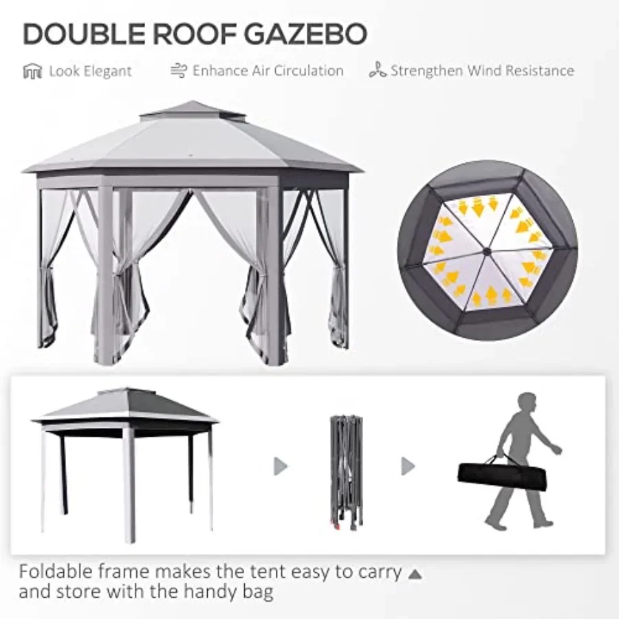 Tenda Gazebo Pop Up 11' x 13'  - Gazebo Pop Up ulasan dan harga