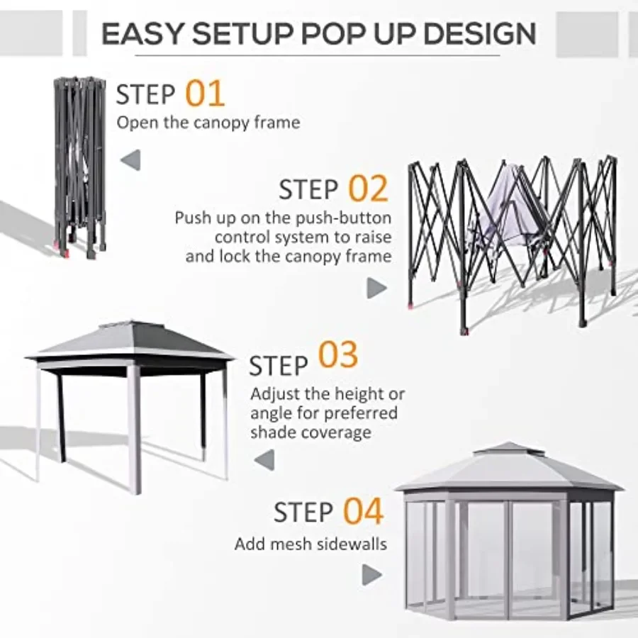 Tenda Gazebo Pop Up 11' x 13'  - Gazebo Pop Up ulasan dan harga
