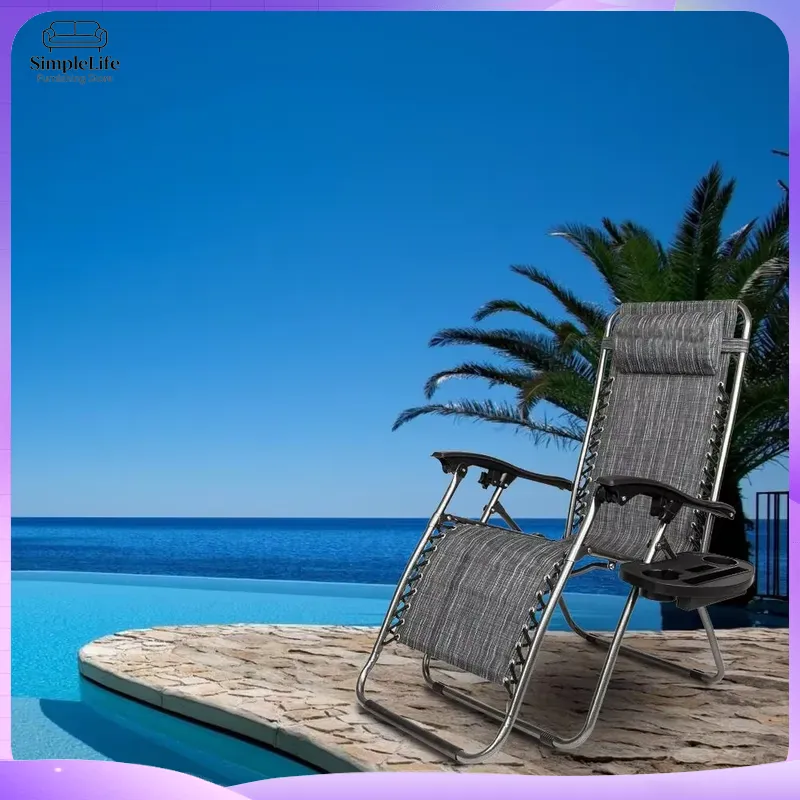 Kursi Zero Gravity Tak Terbata - Outdoor Furniture Grey ulasan dan harga