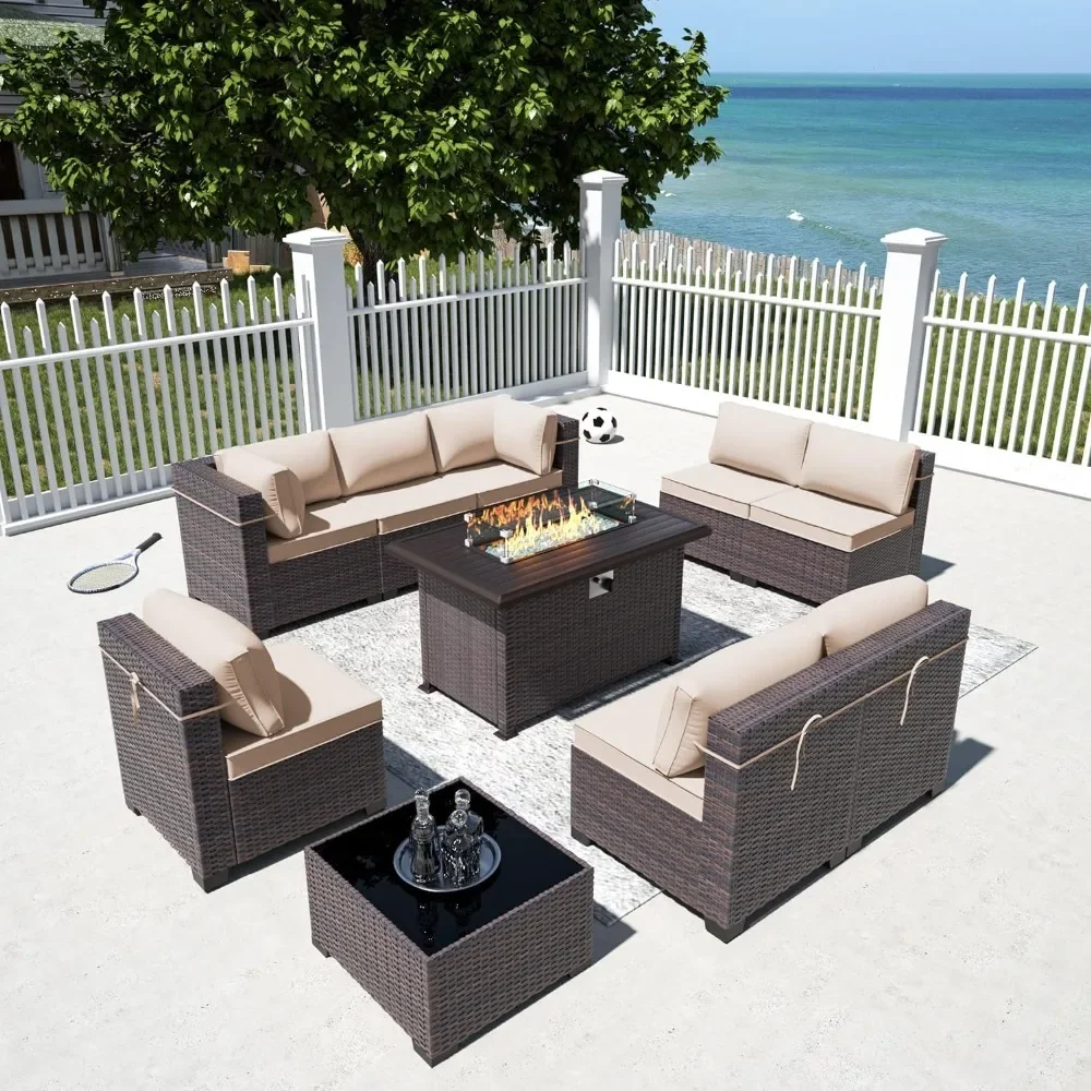 -Set Furnitur Teras dengan Mej - Outdoor Furniture Set With Fire Pit ulasan dan harga