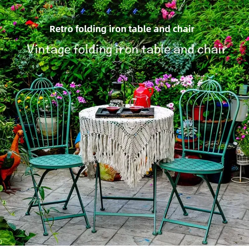 Kursi taman luar ruangan, meja - Outdoor Furniture Iron ulasan dan harga