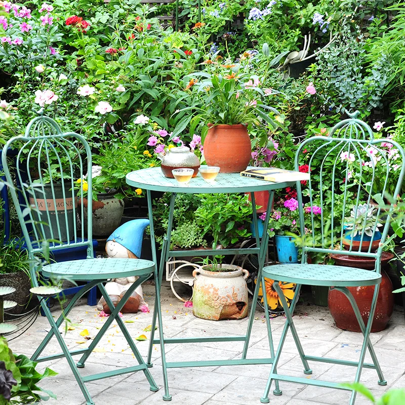Kursi taman luar ruangan, meja - Outdoor Furniture Iron ulasan dan harga