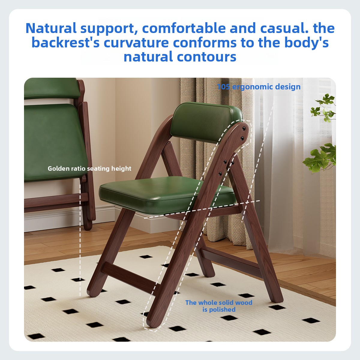 Kursi lipat kayu solid bergaya - Outdoor Furniture Polywood ulasan dan harga