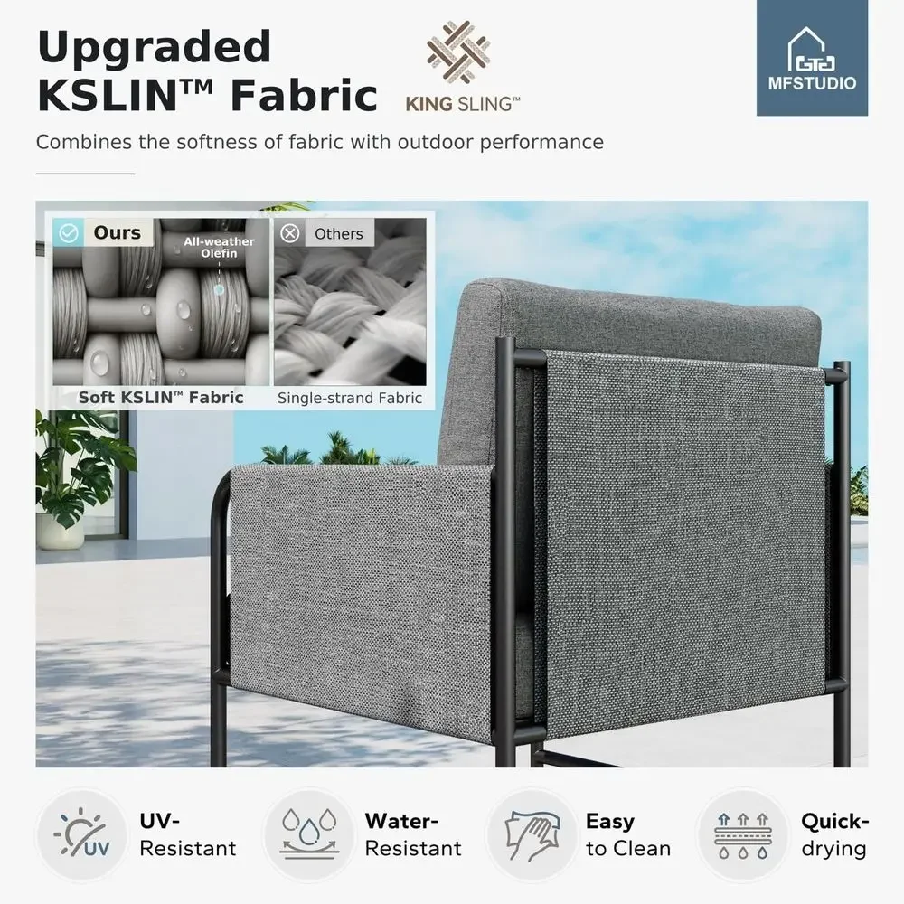Set Furnitur Teras Luar Ruanga - Outdoor Furniture Grey ulasan dan harga
