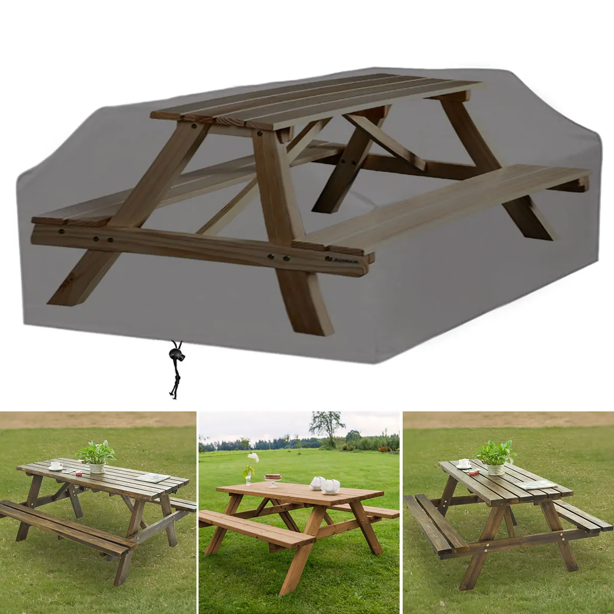 210D untuk 6/8 tempat duduk pi - Outdoor Furniture Grey ulasan dan harga