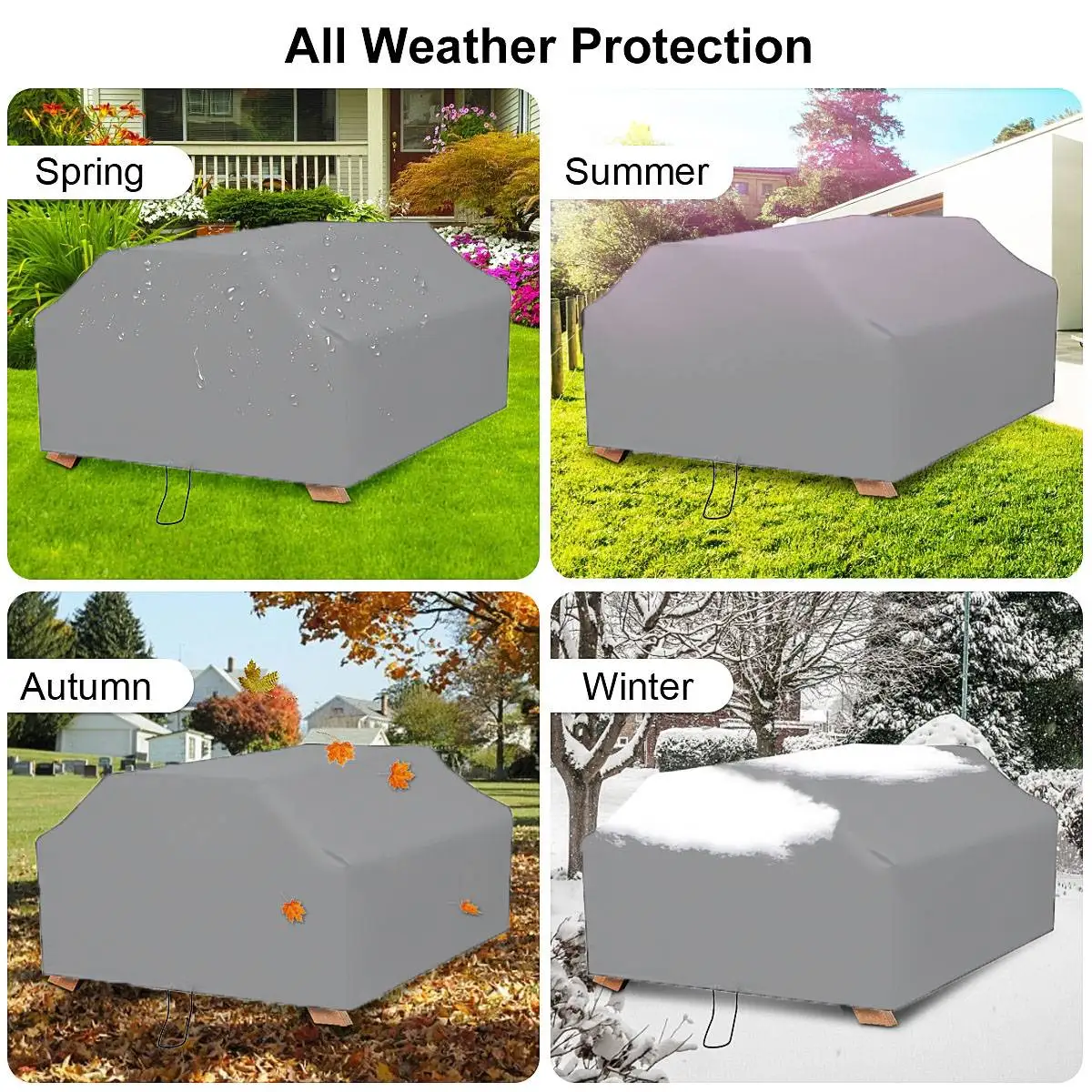 210D untuk 6/8 tempat duduk pi - Outdoor Furniture Grey ulasan dan harga