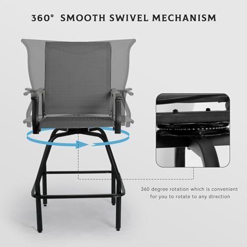 Set Bar Patio 2pcs Kursi Bar P - Outdoor Furniture Grey ulasan dan harga