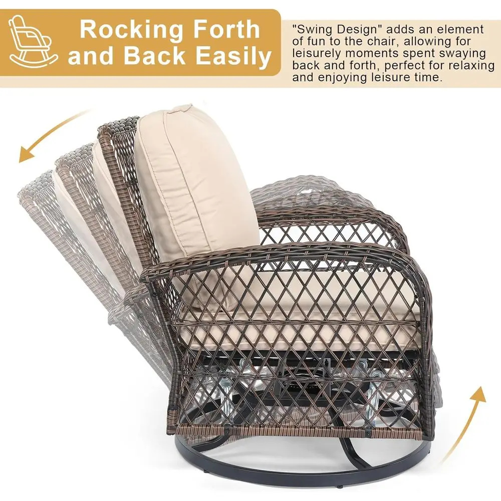Set Furnitur Teras 3-Potong, K - Outdoor Furniture Rocking Chair ulasan dan harga