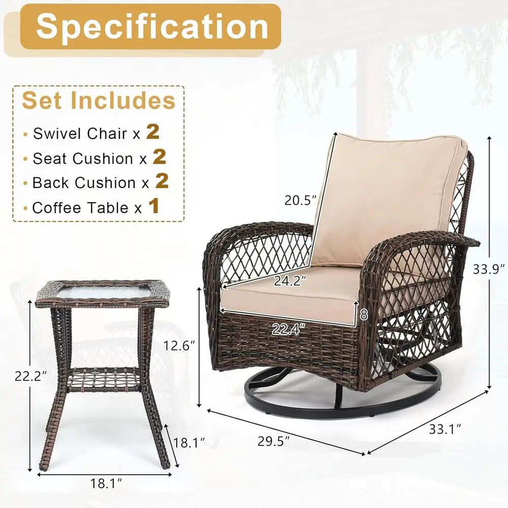 Set Furnitur Teras 3-Potong, K - Outdoor Furniture Rocking Chair ulasan dan harga