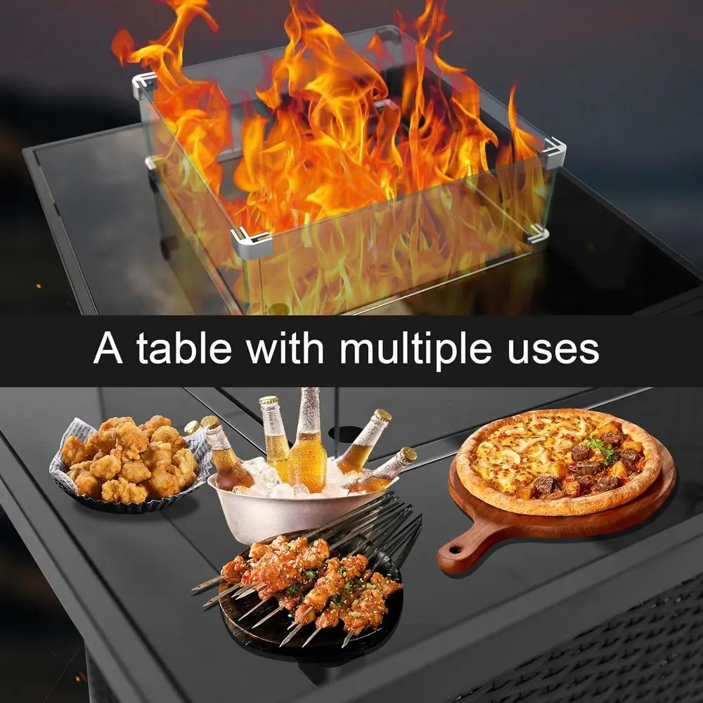 Set Furnitur Teras Luar Ruanga - Outdoor Furniture Set With Fire Pit ulasan dan harga