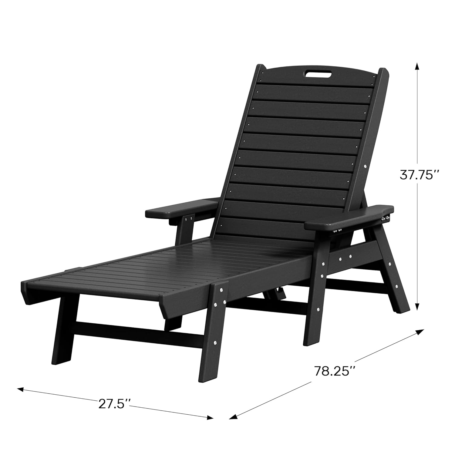 Malibu Poly Reclining Chaise L - Outdoor Furniture Polywood ulasan dan harga