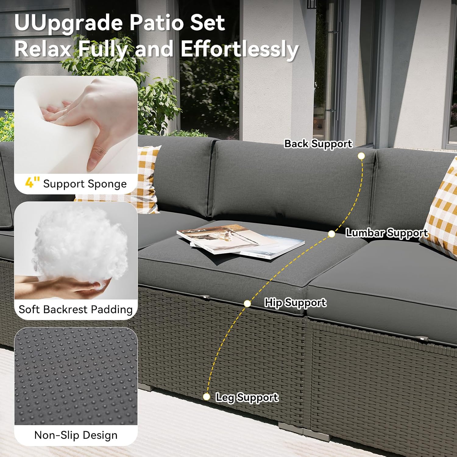 Set Furnitur Patio dengan Meja - Outdoor Furniture Set With Fire Pit ulasan dan harga