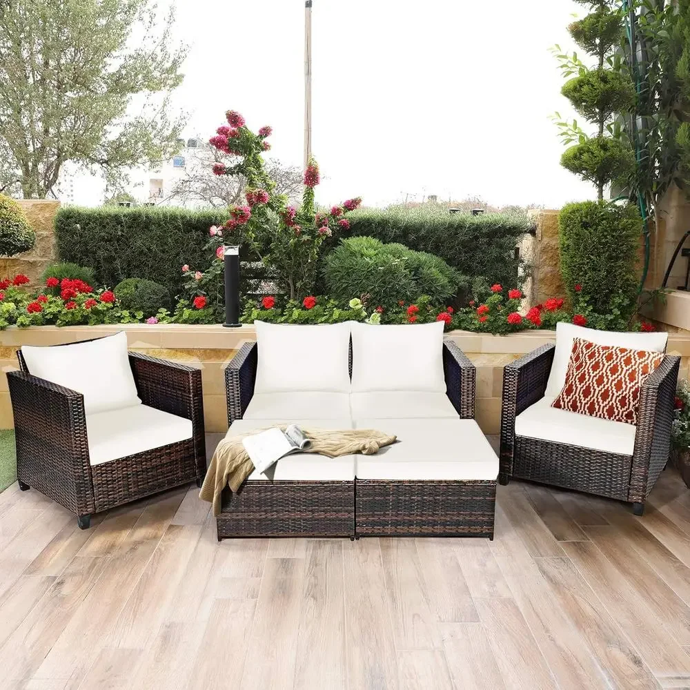 Set Furnitur Teras Rotan Luar  - Outdoor Furniture Loveseat ulasan dan harga