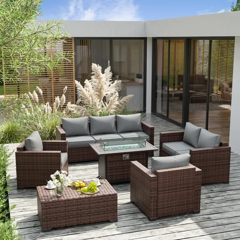 Satu Set Furnitur dengan Meja  - Outdoor Furniture Set With Fire Pit ulasan dan harga