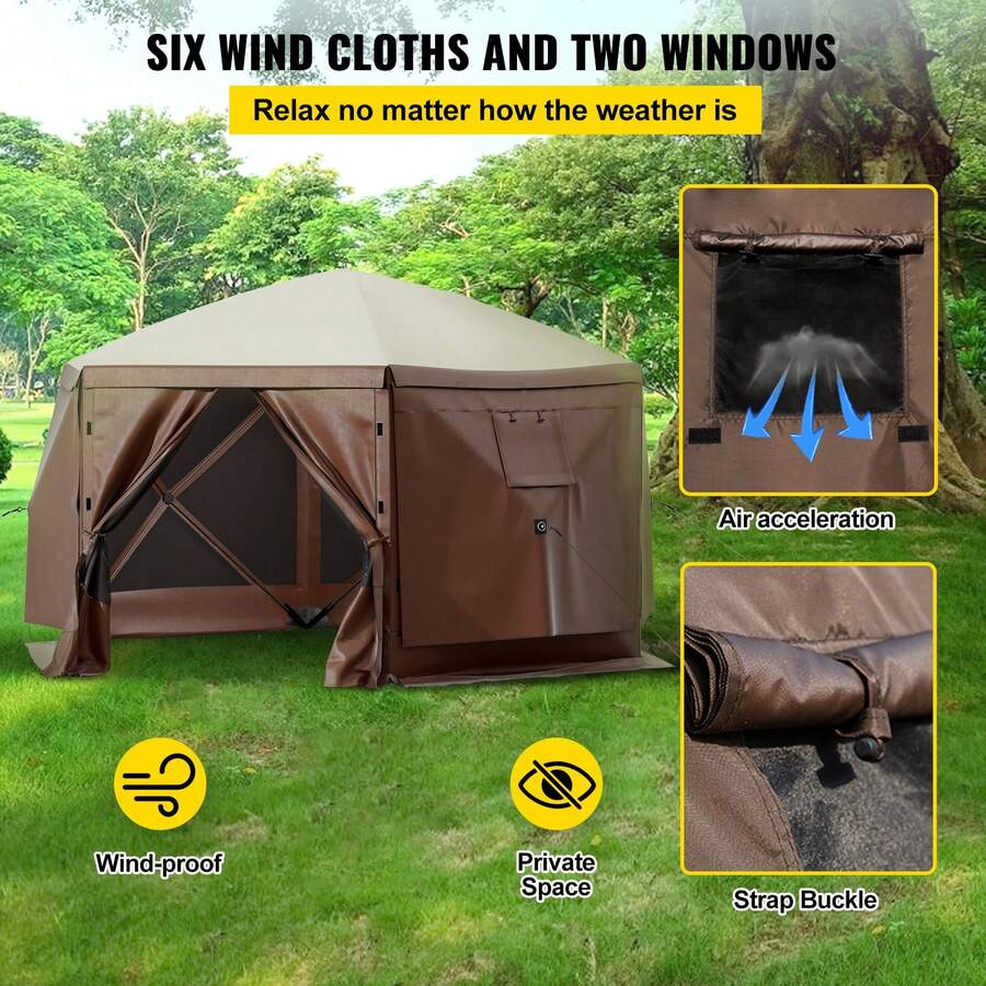 Tenda Gazebo Berpenutup Layar, - Gazebo Pop Up ulasan dan harga
