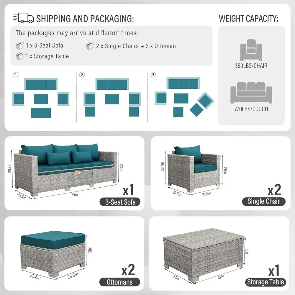Set Furnitur Teras Luar Ruanga - Outdoor Furniture Grey ulasan dan harga