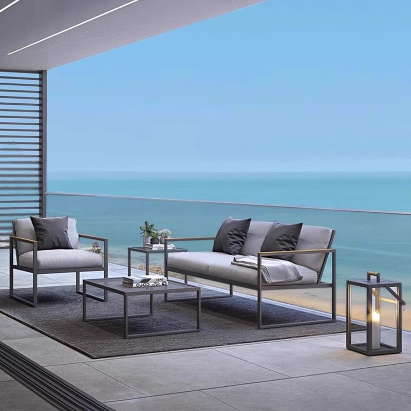 Set Sofa Besi Tahan Air Modern - Outdoor Furniture Iron ulasan dan harga