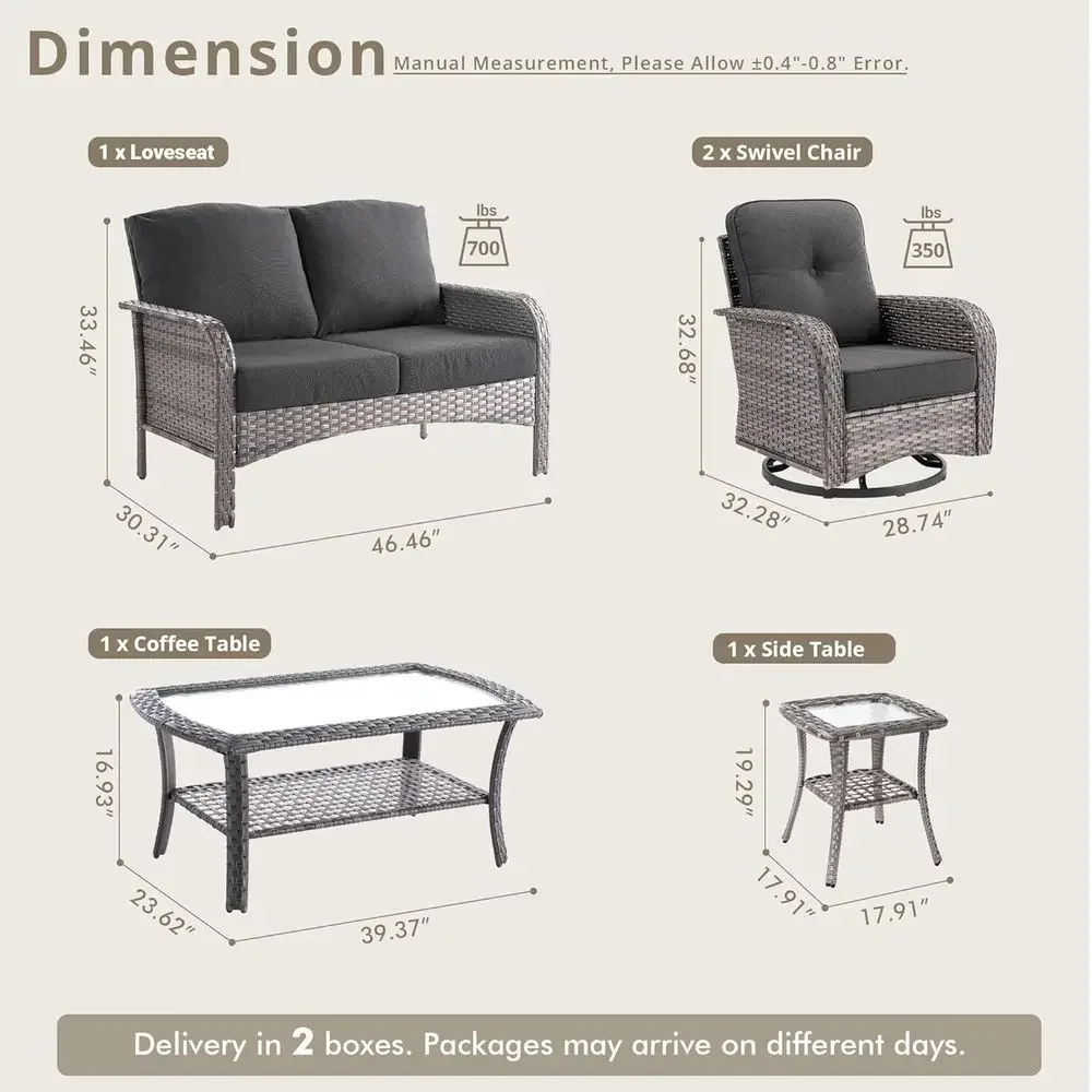 Set Furnitur Teras Luar Ruanga - Outdoor Furniture Loveseat ulasan dan harga