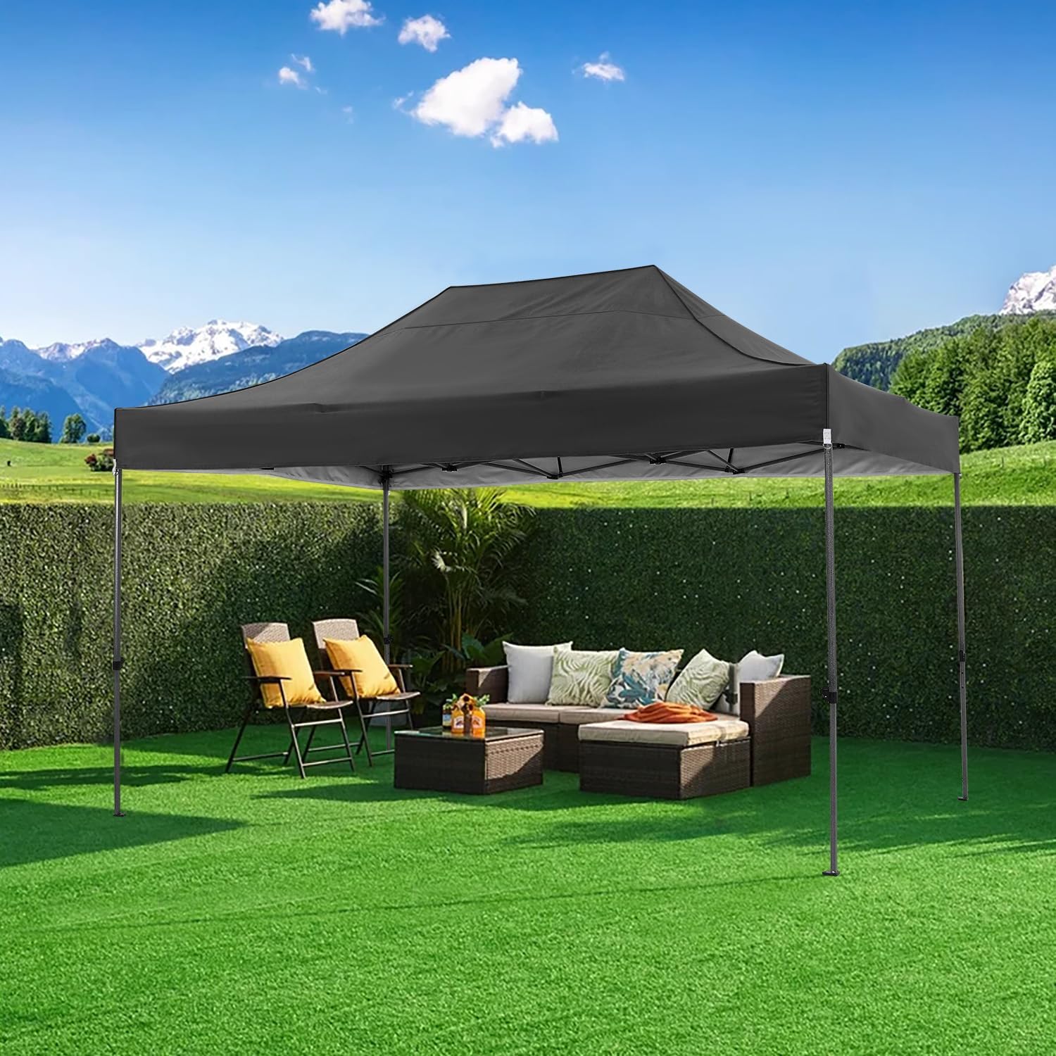 Tenda Kanopi Lipat 10x15FT den - Gazebo Pop Up ulasan dan harga