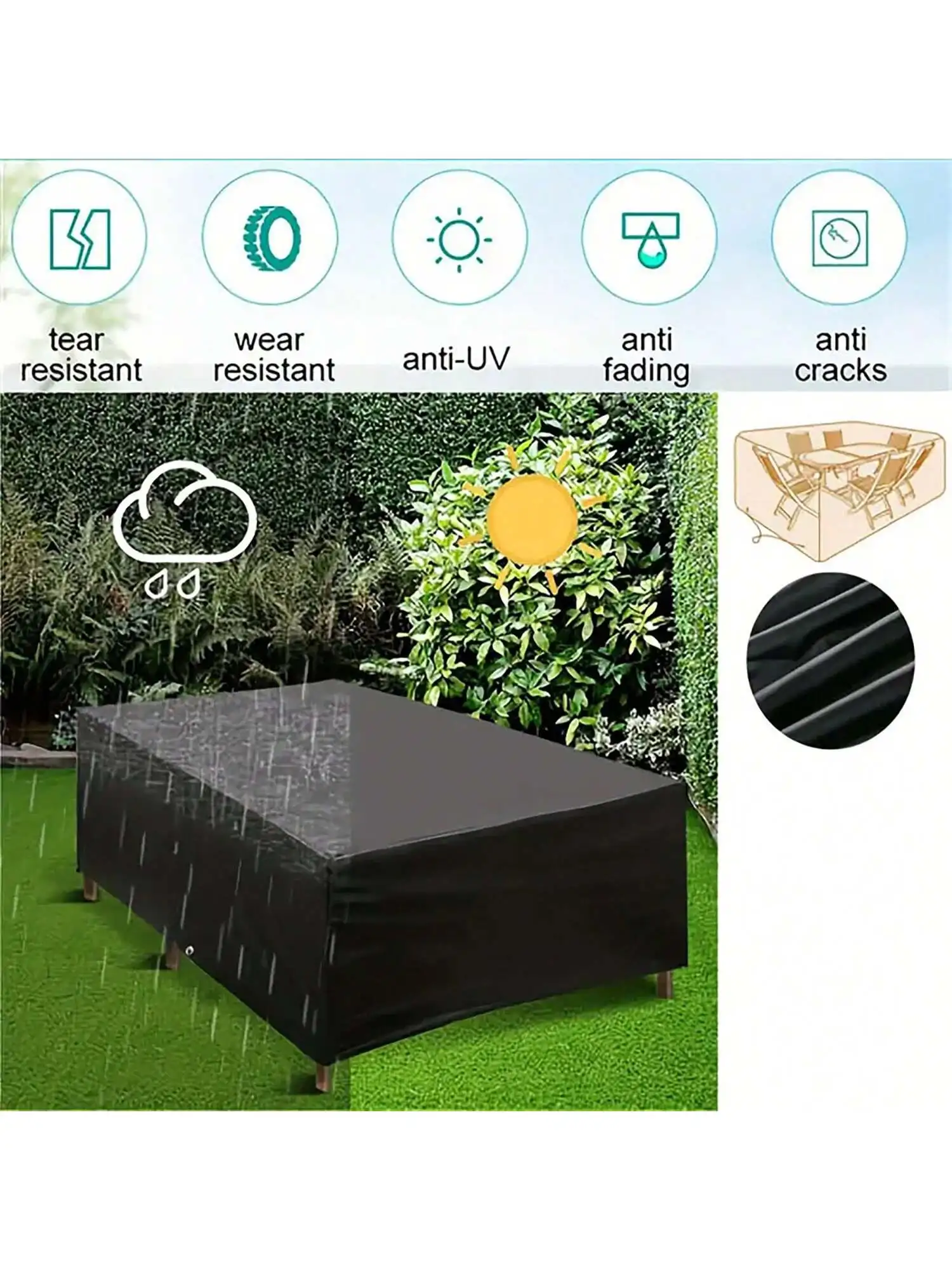 Furnitur taman teras luar ruan - Outdoor Furniture With Covers ulasan dan harga